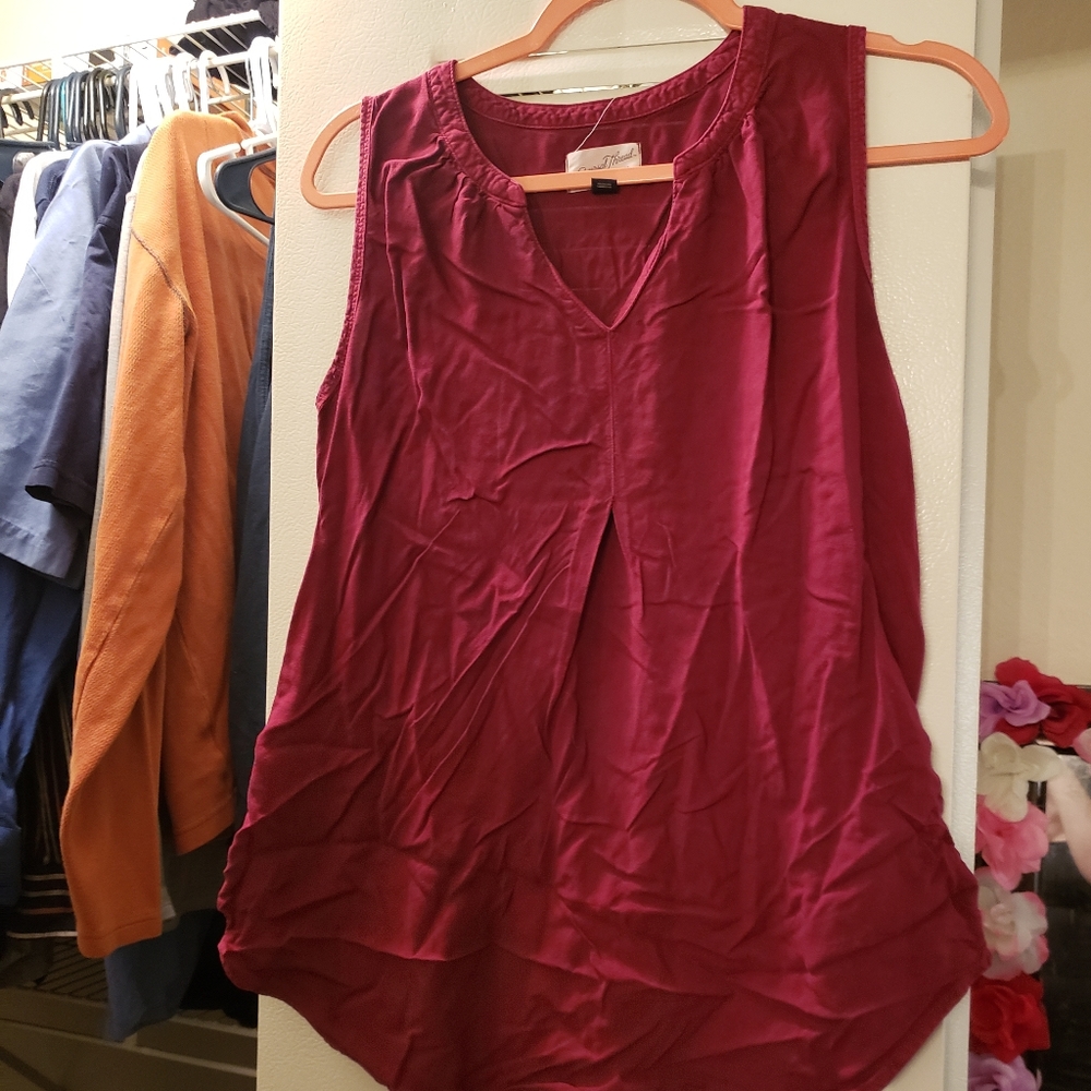 Red blouse